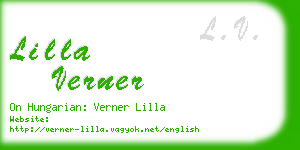 lilla verner business card